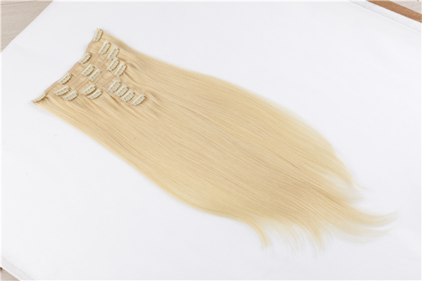 Hair Extensions Clip In Real Human Hair Extensions  Silky Straight Weft Remy Human YL340